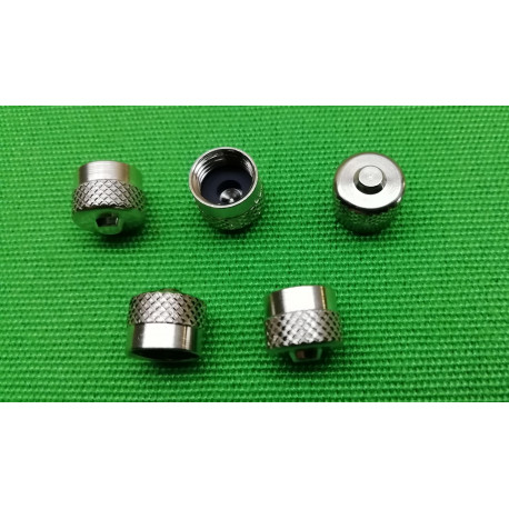 COPRI VALVOLE CROMATE IN METALLO 5 PEZZI (en)