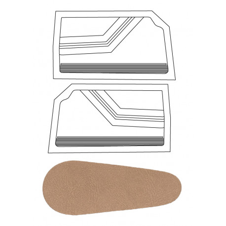 PANNELLI SEMILAVORATI - 2000 GT VELOCE / GT 1300 UNIFICATO - SKAY COL.822S