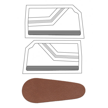 PANNELLI SEMILAVORATI - 2000 GT VELOCE / GT 1300 UNIFICATO - SKAY COL.823S