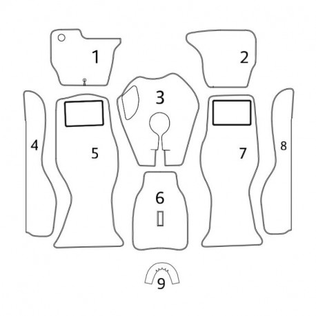 FONDO MOQUETTE VELLUTO MELANGE GRIGIO M126 - GT 2000