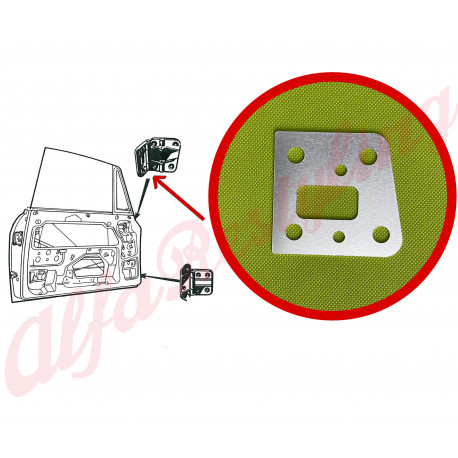 DISTANZIALE INOX CERNIERA PORTA SUPERIORE 1MM - GT BERTONE.