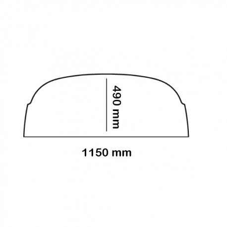 LUNOTTO COMPLETO CON PROFILO - GT 1˚ SERIE - SKAY GRIGIO 049S