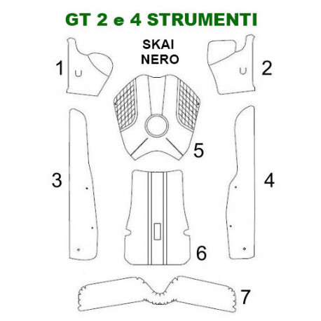 FONDO SKAY 4 STRUMENTI NERO - GT PIANALE PIATTO