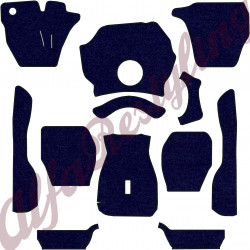 FONDO MOQUETTE VELLUTO BLU M129 - GIULIA SPRINT GT 63-66