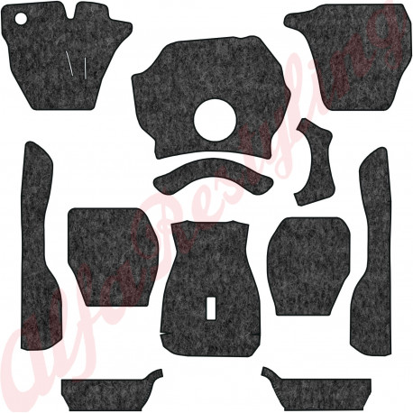 FONDO MOQUETTE VELLUTO MELANGE M126 - GIULIA SPRINT GT 63-66