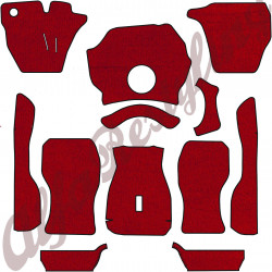 FONDO MOQUETTE VELLUTO ROSSO M122 - GT 1600 VELOCE 1966 / 68