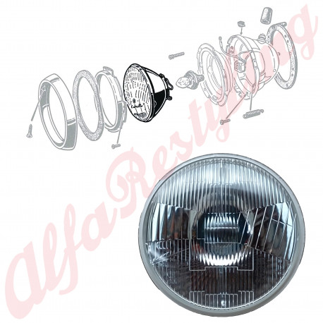 FARO H4 DESIGN CARELLO VETRO CURVO