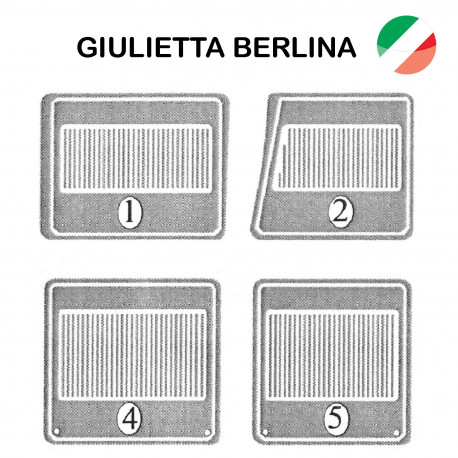 TAPPETI IN GOMMA GRIGIA - GIULIETTA BERLINA TI (en)