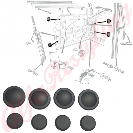 8 TAPPI FORI PORTIERA - GT BERTONE