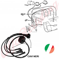 SERIE CAVI CANDELE 7MM NERI