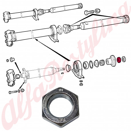 DADO ALBERO TRASMISSIONE SUPPORTO CENTRALE