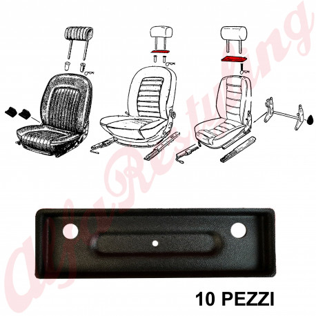 10 PANELS FOR HEADREST COVERS - SPIDER