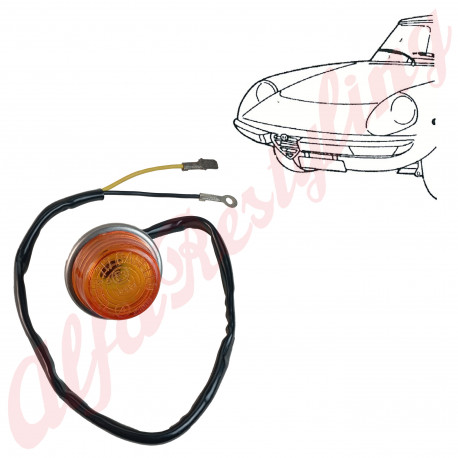 INDICATORE LATERALE ROTONDO CON BORDO CROMATO (en)