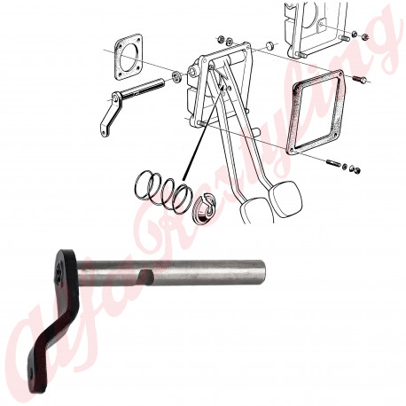 ASSE PEDALE FRIZIONE PEDALIERA ALTA