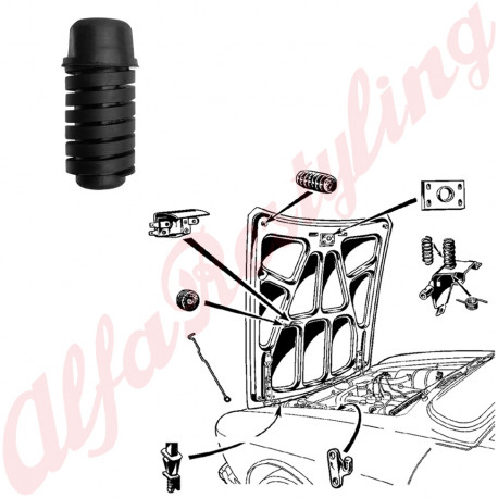 RUBBER STOP FOR ENGINE HOOD