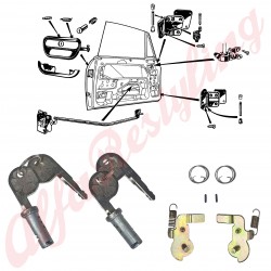 COPPIA CILINDRI PER MANIGLIA PORTA - GT BERTONE