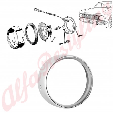CORNICE FARO CROMATA INTERNO - GT BERTONE (en)