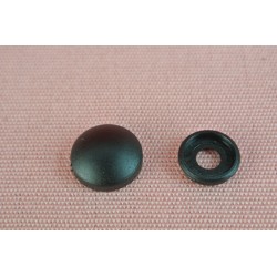 25 COPRIVITI CON CAPPUCCIO PER VITE CON TESTA Ø MAX 9 MM NERO