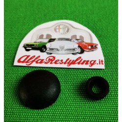 25 COPRIVITI CON CAPPUCCIO AD INCASTRO PER VITE DIAMETRO 6 MM NERO