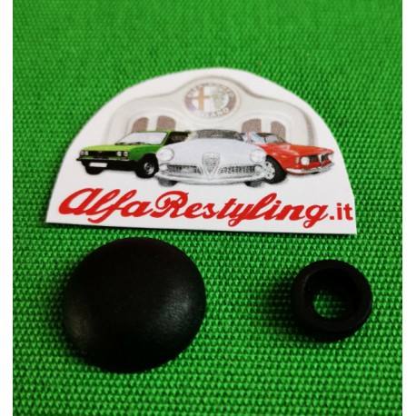 25 COPRIVITI CON CAPPUCCIO AD INCASTRO PER VITE DIAMETRO 6 MM NERO