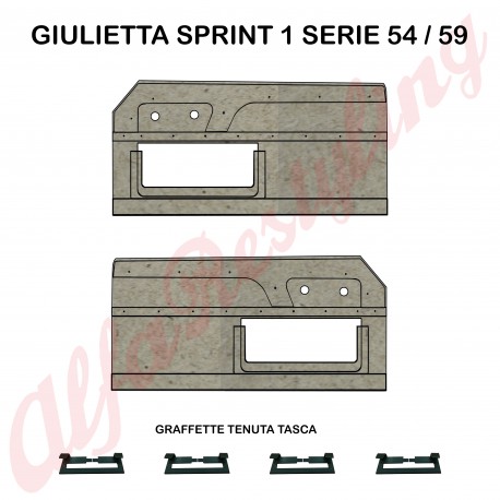 PANNELLI MASONITE ANTERIORI - GIULIETTA SPRINT 1 SERIE 54/59
