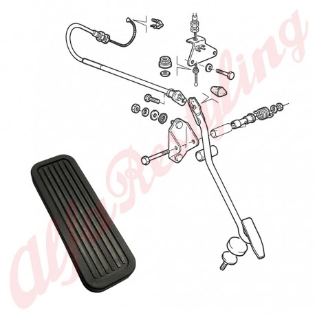 COPRIPEDALE ACCELERATORE - ALFETTA GTV