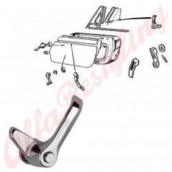 MANIGLIA CROMATA DEFLETTORE SINISTRA - SPIDER / GIULIA