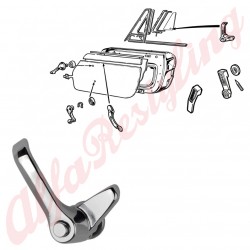 MANIGLIA CROMATA DEFLETTORE DESTRA - SPIDER / GIULIA