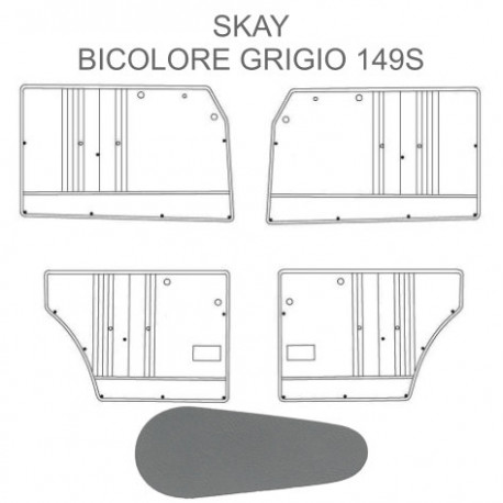 PANNELLI PROFESSIONALI - GIULIA NUOVA SUPER - SKAY BICOLORE GRIGIO 149S (en)